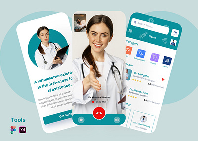 Medical App Design app branding design graphic design logo ui ux