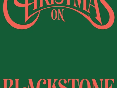 Christmas on Blackstone customlettering lettering music