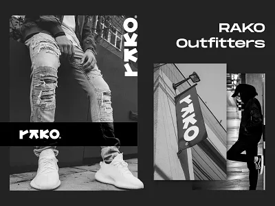 RAKO® Outfitters Logo design Dribbble a b c d e f g h i j k l m n brand identity branding fashion lettermark logo logo logo designer logodesign logotype mtidesign o p q r s t u v w x y z outfitters streetfashion streetphotography streetwear typography typographylogo urbanoutfitters urbanwear wordmark logo