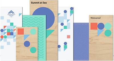 Summit at Sea Signage & Wayfinding branding design graphic design