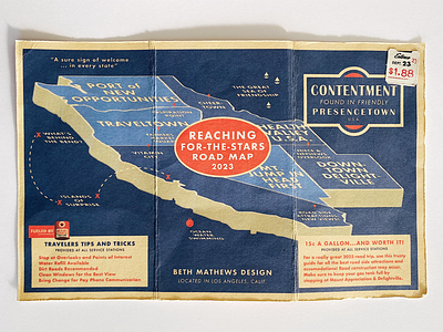 Road Map for 2023 ephemera film props graphic film props graphic props map map design new year price tag print prop resolutions road map roadmap travel us map vintage vintage design vintage map vintage travel wes anderson