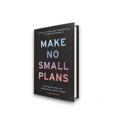 Make No Small Plans Book Cover Design branding design graphic design typography