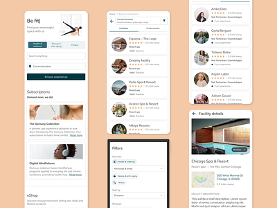 Book services book services booking branding fitness hospitality illustration mobile product design ux design web wellness