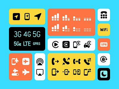 Phone & Mobile Devices Icons Set branding design flat graphic design icon set icons illustrator logo minimal mobile phone streamlinehq ui vector