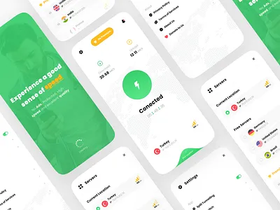 VPN Mobile App app application design light mode mobile onboarding trend ui ui design vpn vpn app vpn mobile