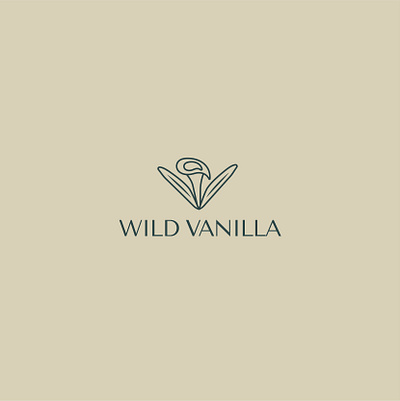 Wild Vanilla branding elegant graphic design logo logo design luxury logi minimal design minimal logo