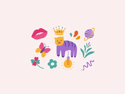 Hand Drawn Colorful Doodles hand drawn illustrations