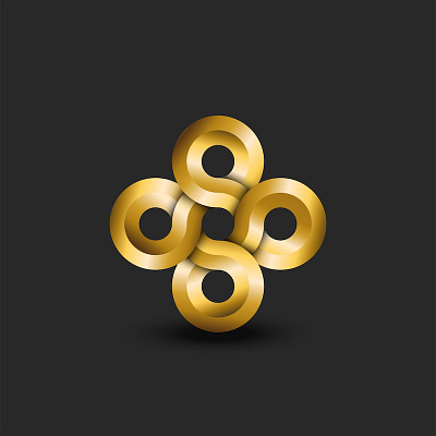 3d circular pattern 3d effect 3d logo branding chain logo circle logo circle shape circular pattern design endless five circle golden logo golden rings graphic design illustration infinite logo infinity infinity logo logo design loops logo vector
