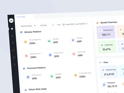 Home page design ui ux