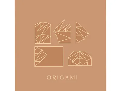 origami branding design graphic design icon illustration logo minimal vector