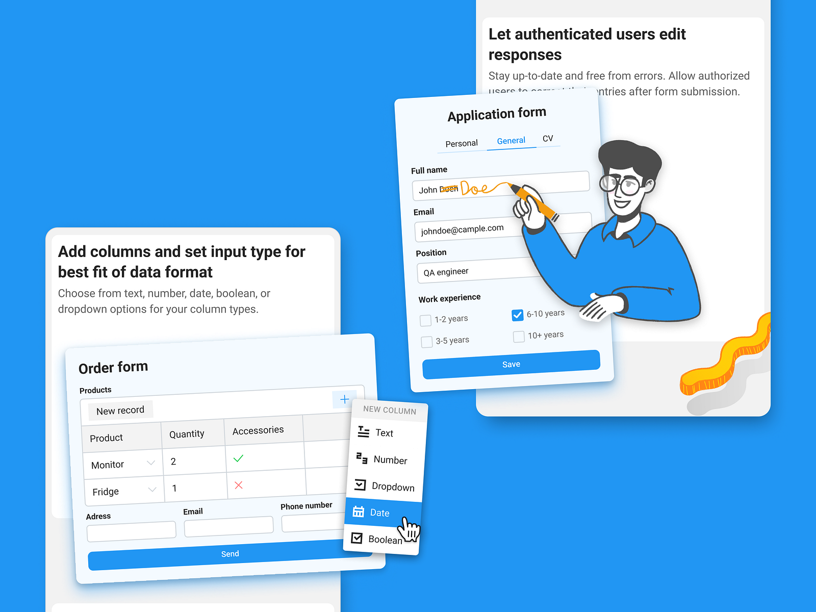 Plumsail Forms Features Illustrations by mauash for BRDN on Dribbble
