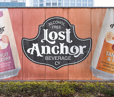 Lost Anchor Beverage Co. branding design graphic design illustration logo mock up vector