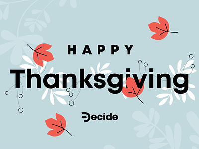 Happy Thanksgiving animation branding design graphic design layout leaf thanksgiving typography vector