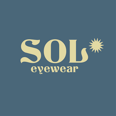 Sol Eyewear branding design eyewear glasses graphic design logo