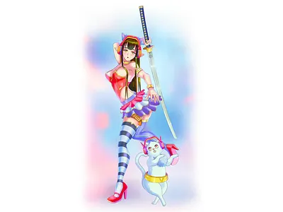 V Knight anime digital illustration digitalart girl illustration procreate