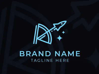 Letter A Rocket Logo brand branding design graphic design logo vector