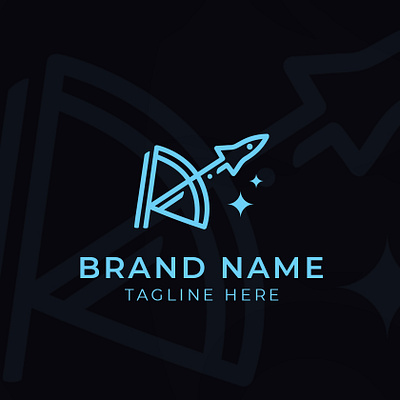 Letter A Rocket Logo brand branding design graphic design logo vector
