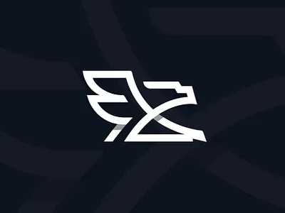 EZ Eagle Logo brand branding design graphic design logo mascot vector