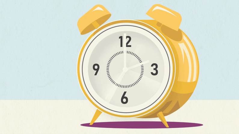 Animation Test for Alarm Clock after effects alarm clock animation clock design illustration vector