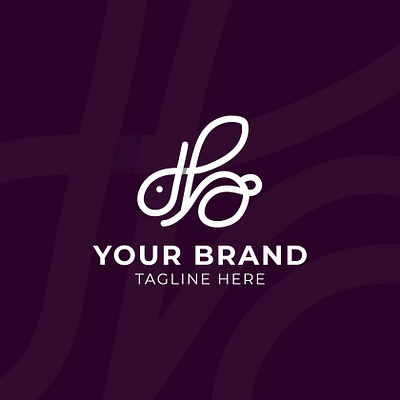 DB Rabbit Infinity Logo brand branding design illustration logo mascot vector