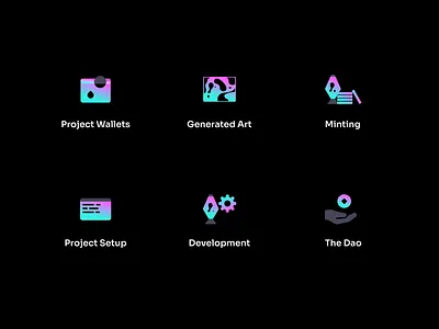 Lavadrip Icons abstract crypto defi gradient icon icon set iconography minting nft