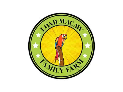 logo load macaw animals art branding emblem illustration logo macaw vector