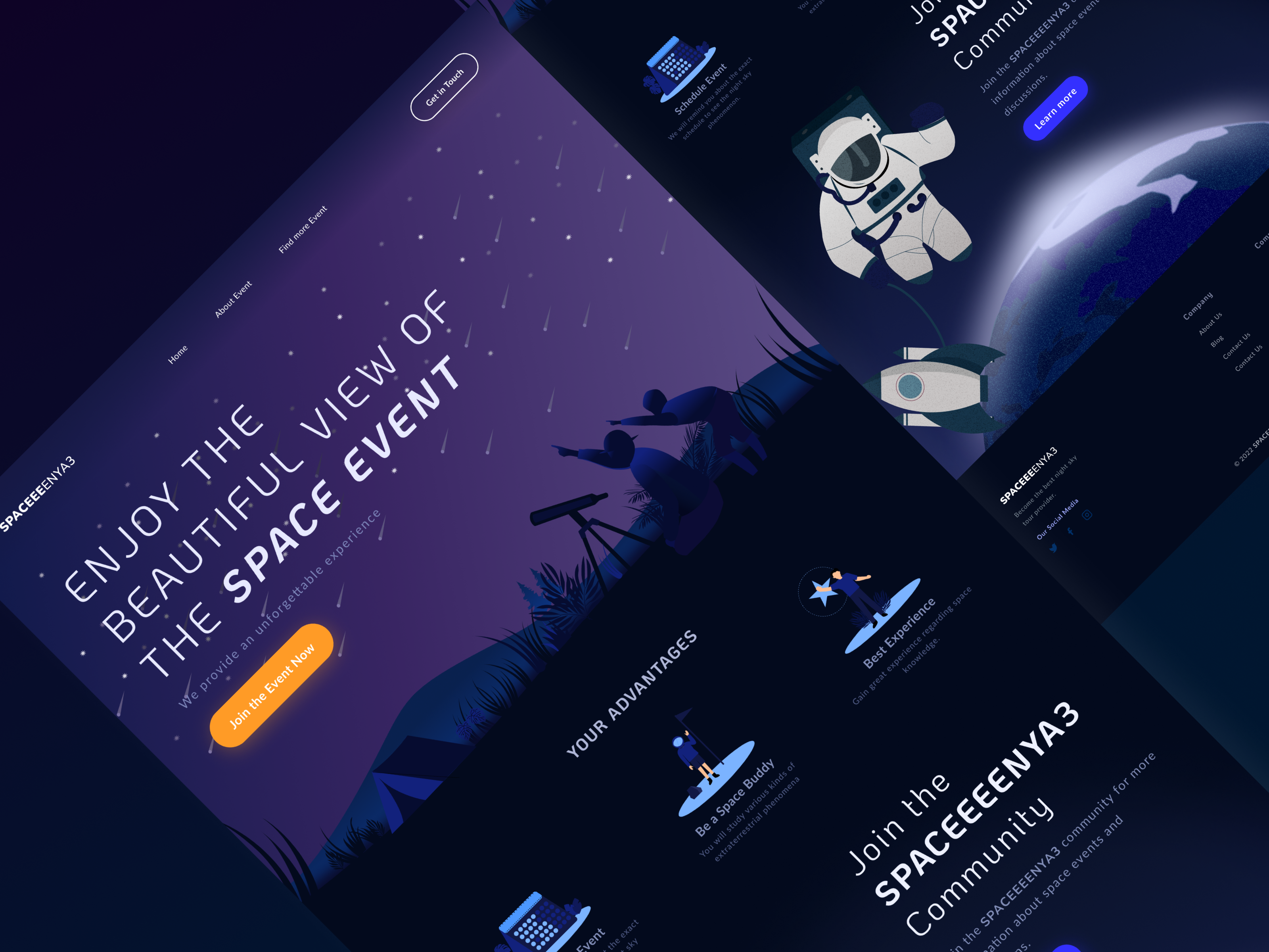 Example of Custom Landing Page With Illustration