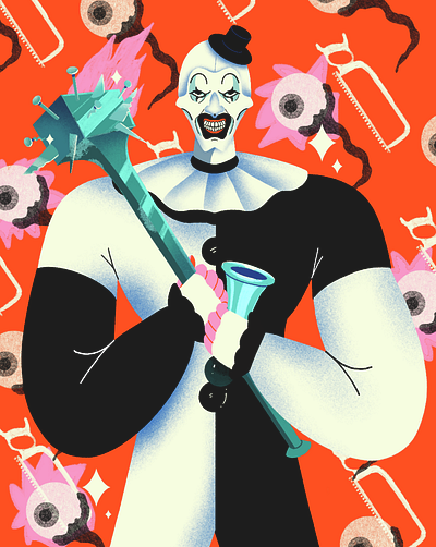 Art the Clown art cartoon cartoon illustration character design design fan art illustration procreate