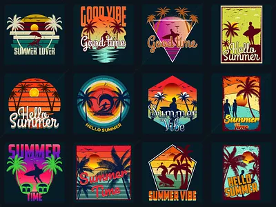 Retro summer t-shirt design bundle beach t shirt design branding design holiday t shirt design new t shirt design retro retro sunset retro t shirt design summer t shirt design t shirt t shirt design t shirt design bundle tshirt tshirt design typography vector vintage vintage t shirt design