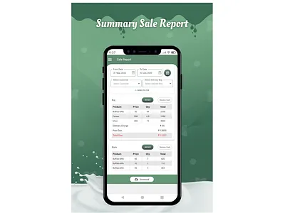 Simple Dairy Sale Report