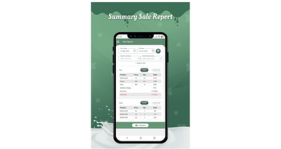 Simple Dairy Sale Report