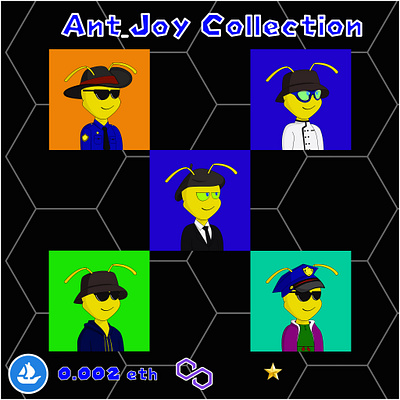 Ant_Joy graphic design illustration nft