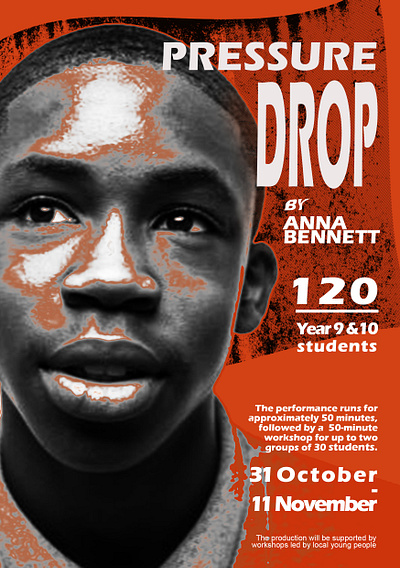 Pressure Drop Poster 2d art branding design graphic design performance poster youthculture