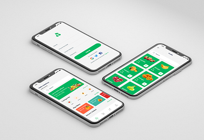 Grocery App Sign up And Home screen app app design beautiful home page cart design ecommerce fruit app graphic design grocery grocery app grocery home page home page home page design mobile app mobile home page sign up sign up page ui ui ux ux