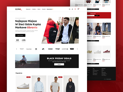 Clothes Store branding clothes store clothing store homepage landing page online store store ui ux