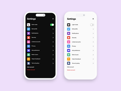 Day 7 design challenge (settings screen) app calculate design product design ui ux uxdesign