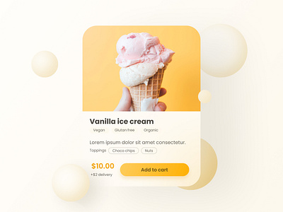 Product card-UI daily ui design minimal orange product card ui ux