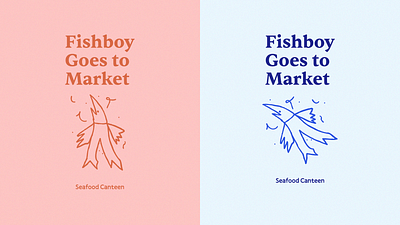 A story about a Fishboy branding design ill illustration logo