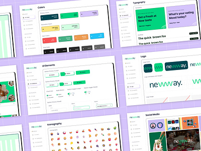 Newway Branding animation branding color design logo logo design marketing mockup modern design social media typography visual identity