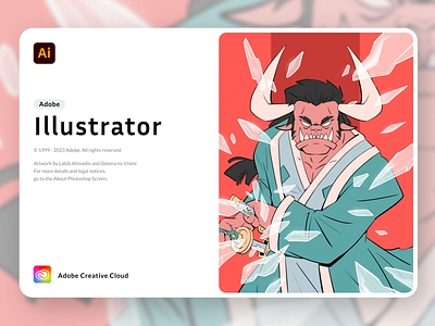 Oars Adobe Illustrator Splash Screen 👹 adobe adobe illustrator adobe photoshop character game illustration japan katana nft nft artwork nft card nft character nft illustration nfts oars oni splash screen ui ukiyo welcome screen