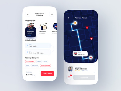 Gocen - Shipping App cargo courier delivery export logistics maritime marketplace mobile design onlineshoping order port sea shipposting shop tracking trucking uidesign uiuxdesign userinterface worldwide