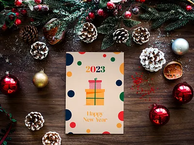 Christmas greetings card. Template. 2023 2023 background banner branding design graphic design illustration vector