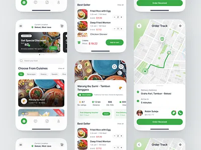 De'Food - Food Delivery App cooking delivery app delivery service design dinner eating food food app food delivery app food design food order foodie lunch mobile mobile design mobile food app order restaurant ui ux