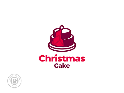 Christmas cake brand branding christmas design illustration logo logodesign logodesigns ui ux vector