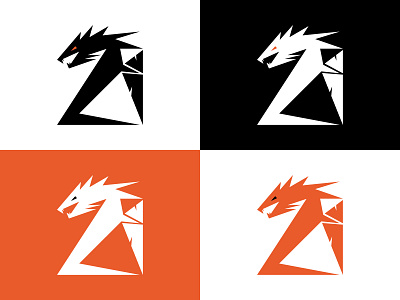 Dragon logo design variations design graphic design illustration logo vector