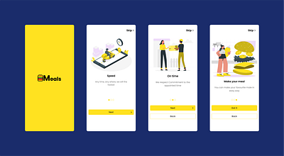 Meals mobile application ui