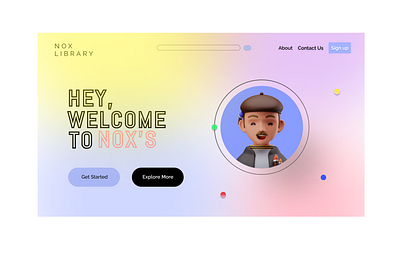 Landing Page / Daily Ui 003 design ui ux