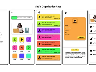 Social Organization Apps graphic design logo ui