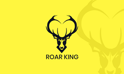 Roar king gaming logo branding business card design graphic design logo logo design minimalist logo poster design
