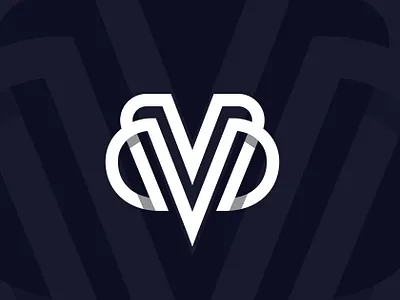 MV or VM logo brand branding design illustration logo mascot vector